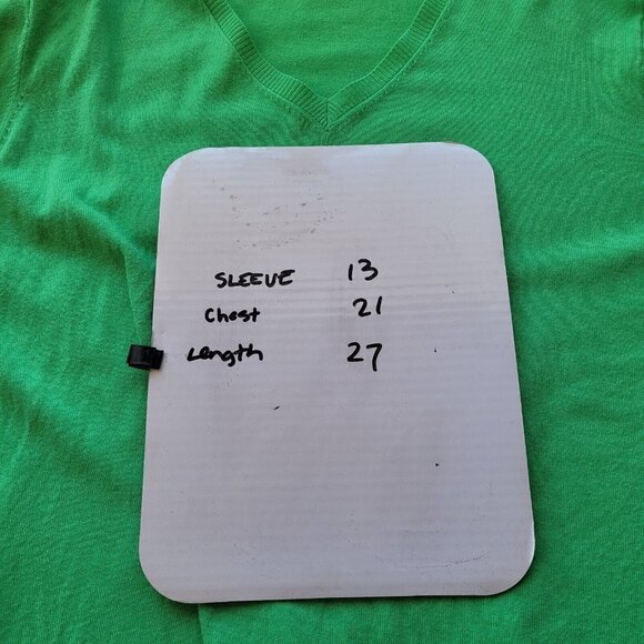 525 america Green V-Neck Long Sleeve Lightweight Sweater Plus Size XXL 2XL - Picture 12 of 12